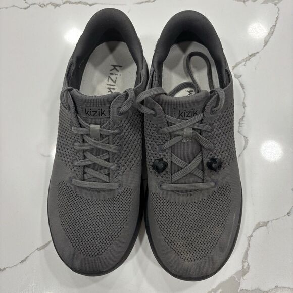 Kizik Sneakers Mens Size 11.5 Gray Lima Hands Free Graphite Running Athletic - Picture 2 of 7